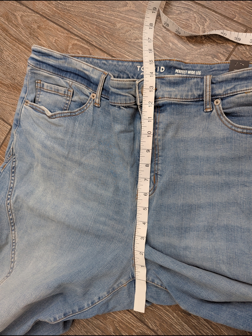 NWT Torrid Perfect Wide Leg Vintage Stretch Twisted Seam Jeans Size 22 Reg New - Picture 9 of 11